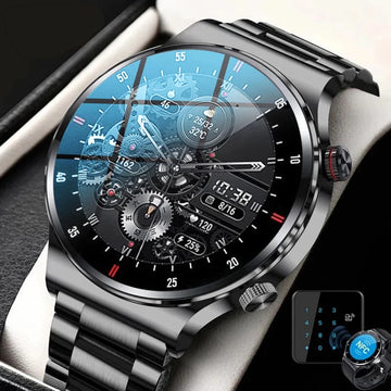 Luxury Smartwatch for Men & Women, NFC Bluetooth Call, Fitness Tracking, Waterproof, Sports Wristwatch for Xiaomi, Huawei (2025)