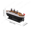 250Ml Titanic Ship Model Air Humidifier Essential Oil Diffuser Jellyfish Smoke Ring Spray Aroma Diffuser Night Light for Home