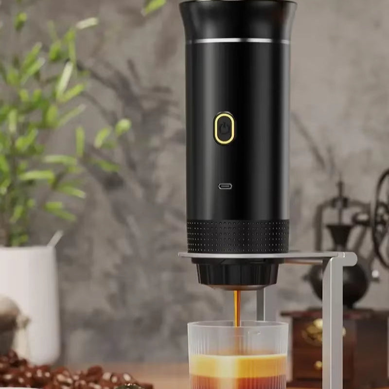 Wireless Electric Portable Espresso Coffee Machine for Car & Home Camping Coffee Maker 3-In-1 Capsule Powder Travel Coffee Maker
