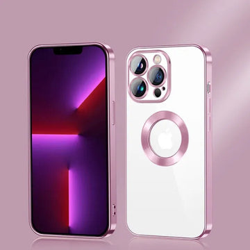 Pink Silicone Shockproof Magnetic Case Lens Cover for Apple Iphone 11 Pro Max
